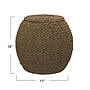 Household Essentials Handwoven Seagrass Barrel Wicker Storage Basket Side Table, Natural (ML-4226)~#|#~45982D92-A43F-46C7-B4AE63245B1B61EB_sc7