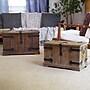 Household Essentials Victorian Decorative Trunk, Fir/Metal , 3 Pieces, Multi Color (HH9540-1)~#|#~459866B3-3BF4-46B8-A35654DC96AAF46F_sc7
