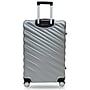 TUCCI STORTO 3-Piece Hardside Luggage Set with Spinner Wheels, Silver Geometric (T0324-03PC-SLV)~#|#~459A672D-A673-4746-A5A131BA490B0861_sc7