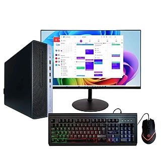 HP ProDesk Desktop Computer Including 24