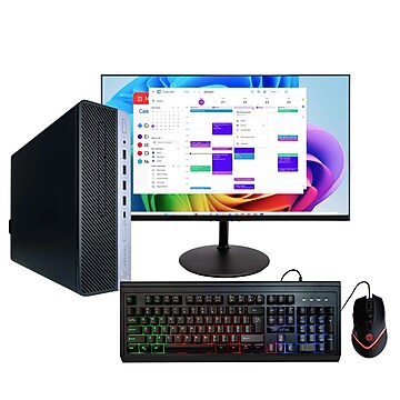 HP ProDesk Desktop Computer Including 24