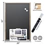 BAZIC Products RUSTIQUE Wood Frame Magnetic Chalkboard, 20" x 30", Chalk Marker & Magnets (BAZ6081)~#|#~459D6855-2F2C-4EFD-99B4F0DDE7C4F50B_sc7