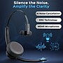 Treblab C7 Noise Canceling Bluetooth Stereo Computer Headset, Black~#|#~45A0C18F-BCBC-4F19-A42D79A4AE87DF62_sc7