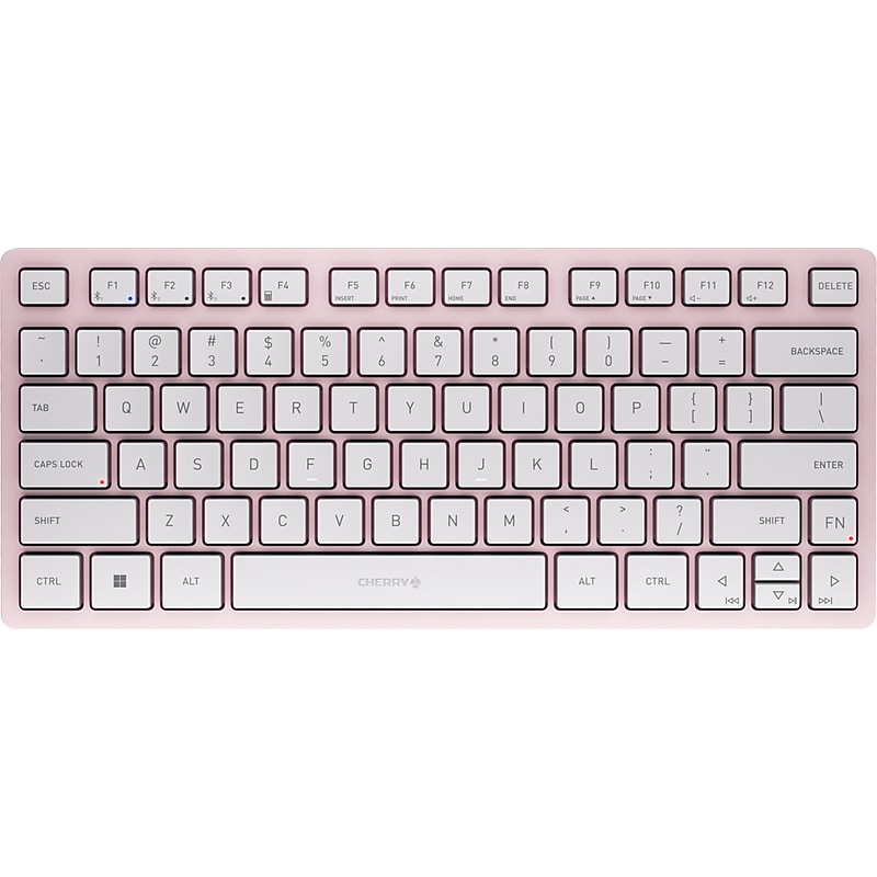 Cherry KW 7100 MINI BT Wireless Multi-Device Compact Keyboard, Cherry Blossom (JK-7100US-19) image 1