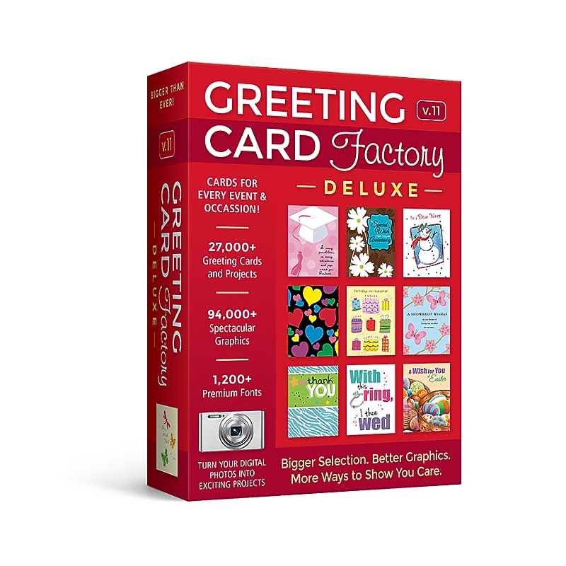 Avanquest Greeting Card Factory Deluxe for 1 User, Windows, Download (AVA945800V060) image 1