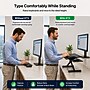 Uncaged Ergonomics KT3 Adjustable Height Keyboard Stand with Mouse Platform for Counters and Workstations, Black~#|#~45B2210B-CEC9-4C65-9941DB4CC1569918_sc7