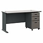 Bush Business Furniture Cubix 60W Desk with Mobile File Cabinet, Slate/White Spectrum (SRA003SLSU)~#|#~45B309E0-3D5B-4767-BB66A8C4D25967B7_sc7