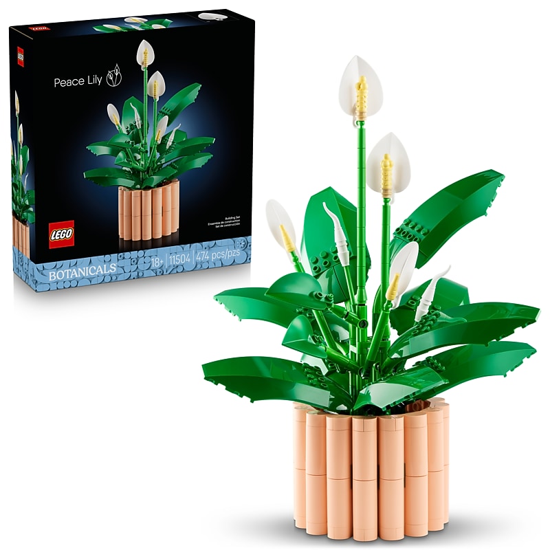 LEGO Botanicals Peace Lily Flower Building Set, 474 Pieces (11504) image 1