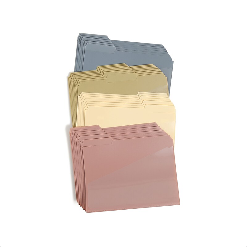 Smead File Folder, 1/3-Cut Tab, Letter Size, Assorted Colors, 30/Box (10543) image 1
