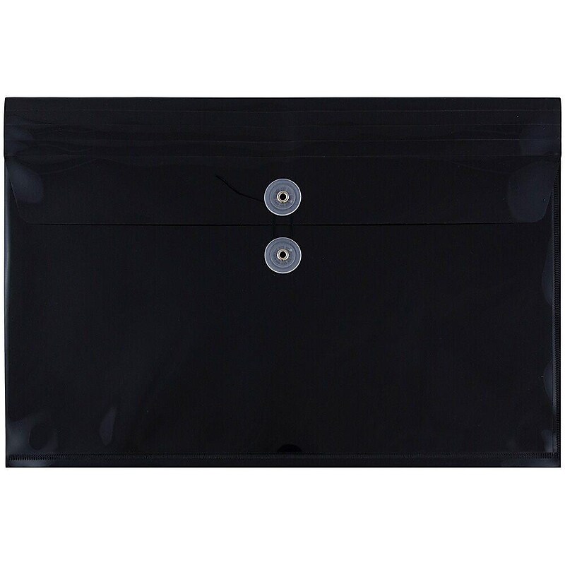 JAM Paper Premium Plastic Document File, Legal, Black, 3/Pack (219B1BLX3) image 1