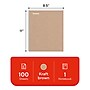 TRU RED Premium 1‑Subject Notebook, 8.5” x 11”, College Ruled, 100 Sheets, Brown~#|#~45C19876-23A6-441E-A12A6A0382351375_sc7