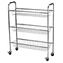 Household Essentials Chrome Iron 3-Basket Storage Cart (HH5133-1)~#|#~45C20DC1-6B72-4CB6-A2C416A40782AB88_sc7