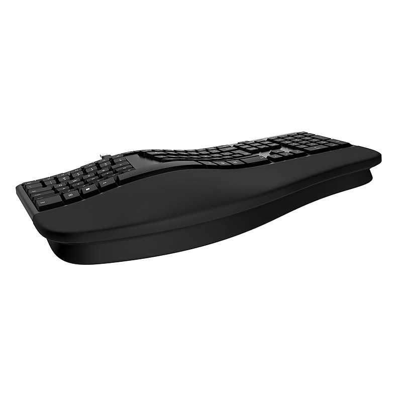 Incase Designed by Microsoft Wired Ergonomic Keyboard, Black (LXM-00001) image 1