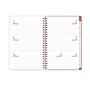 2026 Blue Sky Bespoke Letterpress Pomegranate Blush 5" x 8" Calendar Year Weekly & Monthly Planner, Faux Leather Cover (156222)~#|#~45C799B9-6A11-408E-9CE62E890C8A7722_sc7