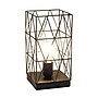 Creekwood Home Geometric Metal Cage 10" LED Table Lamp, Black (CWT-1003-BK)~#|#~45CFF384-B525-4069-98005B937AA1EB46_sc7
