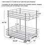Household Essentials Brushed Steel Two-Tier Pull-Out Pantry Organizer (HH25310-1)~#|#~45D0DB5C-F186-4E28-8058EE2E15204201_sc7