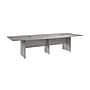 Bush Business Furniture 120W x 48D Boat Shaped Conference Table with Wood Base, Platinum Gray (99TB12048PGK)~#|#~45D56C48-AA56-48C7-82490506FF5F58FE_sc7