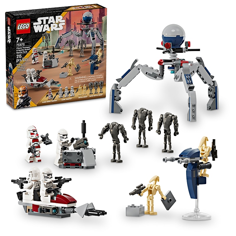 LEGO Star Wars Clone Trooper & Battle Droid Battle Pack, 215 Pieces (75372) image 1