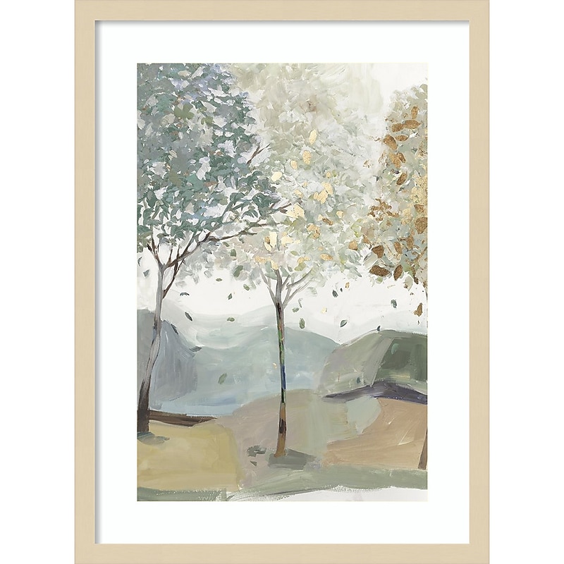 Amanti Art Breezy Landscape Trees III by Allison Pearce Wood Framed Wall Art Print, 19" x 25" (A42675520983) image 1