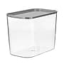 iDESIGN Small Stackable Plastic Storage Bin, Clear (50384)~#|#~45D9BDDC-F23B-4992-A45708A4153A61CF_sc7