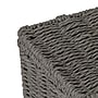Household Essentials Small Handwoven Paper Rope Wicker Basket with Lid, Gray (HE1194)~#|#~45DB9A4E-68AF-43B4-BEFCCAB223873390_sc7