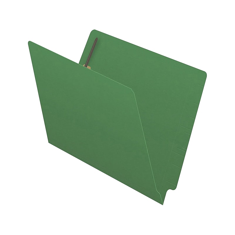 Medical Arts Press Reinforced End Tab File Folder, Straight Cut, Letter-Size, Green, 250/Carton (S-01502-GRN-B) image 1