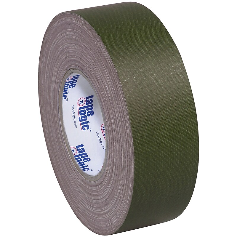 Tape Logic Non-Reflective Gaffers Tape, 3" x 60 yds., Olive Green, 3/Carton (T98818OG3PK) image 1