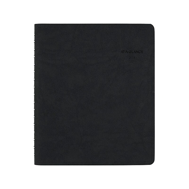 2024 AT-A-GLANCE The Action Planner 6.5" x 8.75" Daily Appointment Book, Black (70-EP03-05-24) image 1