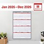 2026 Staples 36" x 24" Yearly Wall Calendar, Red/White/Gray (ST53903-26)~#|#~45E7A850-9CFF-4DC3-955A611F1DB68FC8_sc7