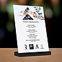 Global Printed Products Sign Holder, 5" x 7", Vertical, Table Top, Black/Clear Acrylic (SGNH-AB-5X7-BK)~#|#~45EA33E1-2FD8-4DB0-8717B22CCE9A08D8_sc7