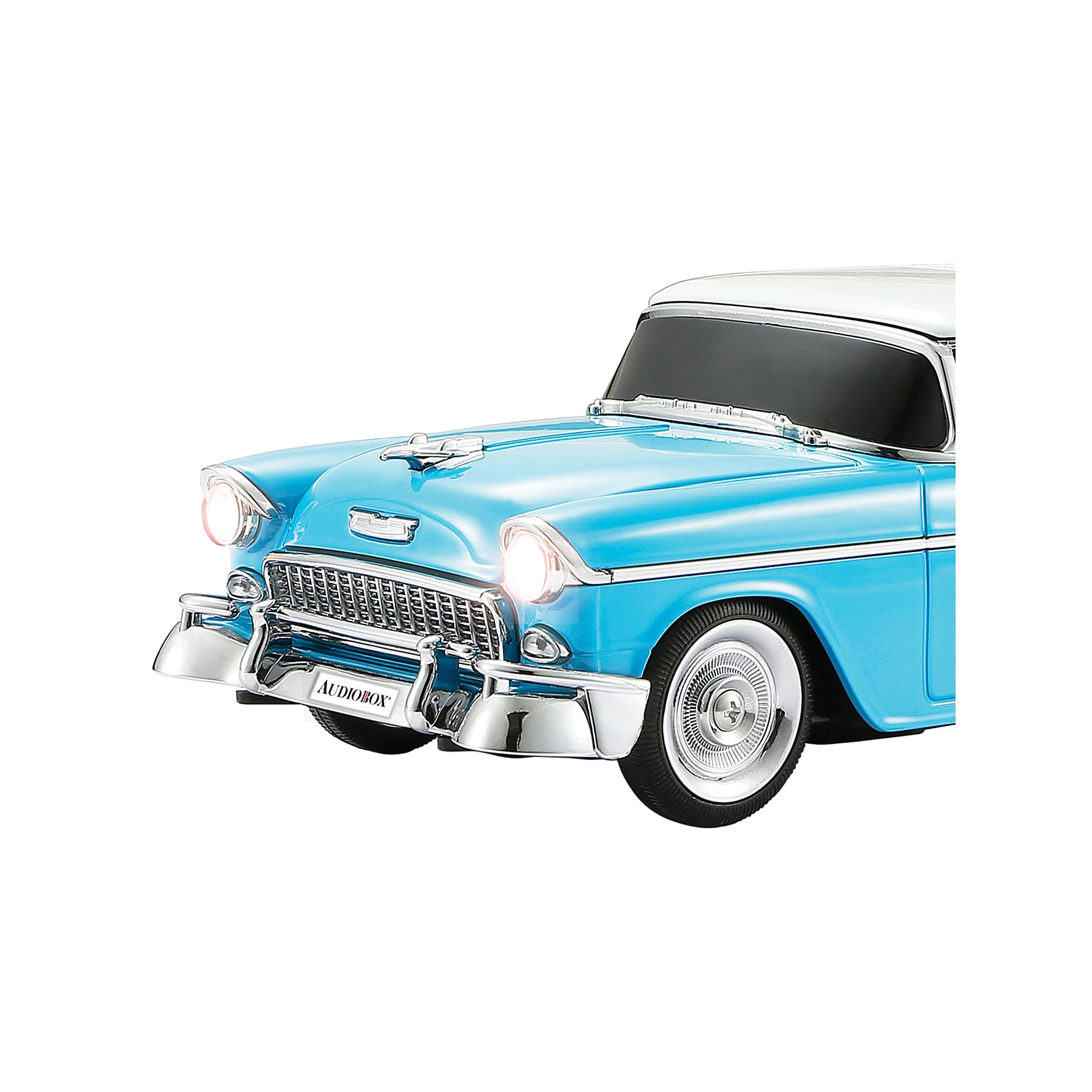 Audiobox Retro Ride Wireless Bluetooth 1955 Replica Car Speaker, Blue (TRK-5500BTBL) Sansujyuku sansujyuku.com