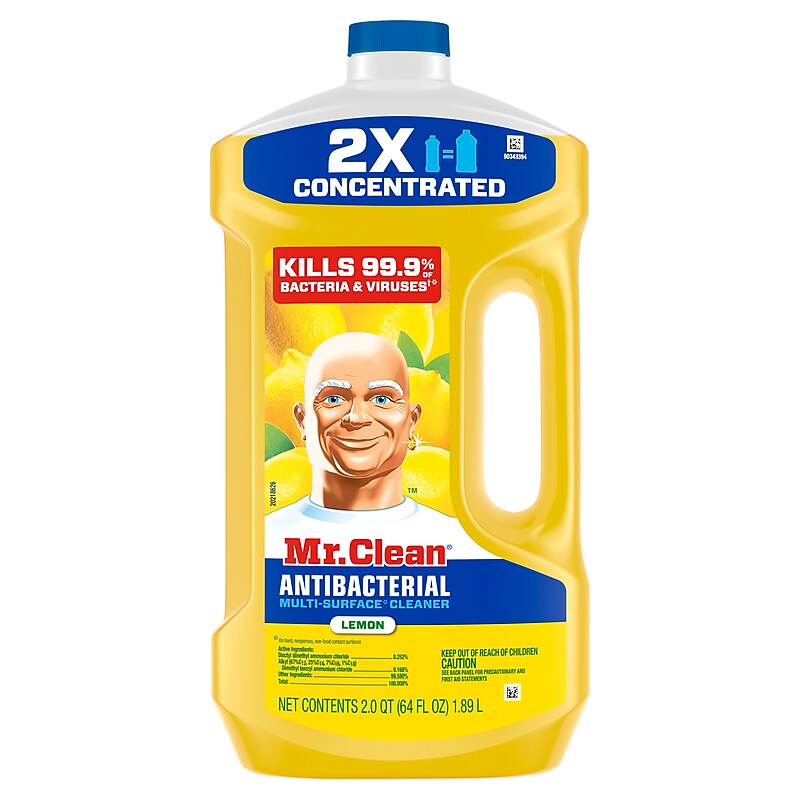 Mr. Clean Antibacterial Multi-Surface Cleaner, Lemon Scent, 64 fl. oz. (11290) image 1