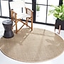 Safavieh Natural Fiber Collection 6' Round Indoor Area Rug, Machine Made, Natural/Beige (NF114A-6R)~#|#~45F78F74-5C5F-44BB-9B1FAEA67E96CE38_sc7