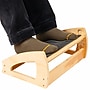 Mind Reader Adjustable Wooden Foot Rest with Anti-Slip Surface, 3 Height Levels, Brown (WOODREST-BRN)~#|#~45F87252-E310-4E78-B3E81561BB369175_sc7