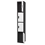AdirOffice 72"H 4-Tier Black/White Storage Locker (ADI629-204-B-W-DL)~#|#~45FB7227-E721-45FB-86209B68152076D1_sc7