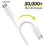Overtime Overtime USBC Certified Charging Cables USB-C to USB-C Charging Cable, 10 ft., White, 3/Pack (MFIWHITE10FTX2)~#|#~45FCEF77-E25E-4426-9E808720946D8CB4_sc7