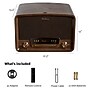 Electrohome Kingston Vintage Vinyl Record Player Stereo System, Turntable/Bluetooth/Radio/CD/Aux/USB/Vinyl to MP3, Walnut~#|#~45FE415A-9536-49A0-A3EC1701A37788AD_sc7