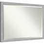 Amanti Art Vista Brushed Nickel Narrow Frame Wall Mirror, 32.75" x 42.75" (A42674961004)~#|#~45FF4ADA-0EB5-44FB-B58D85A5556F29E8_sc7