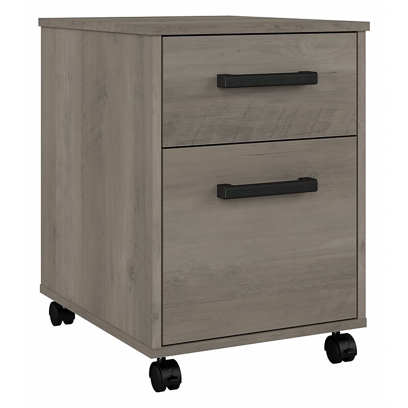 Bush Furniture City Park 2 Drawer Mobile File Cabinet, Driftwood Gray (CPF116DG-03) image 1