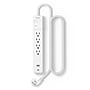 Staples TECH 4-Outlet 2-USB Port Surge Protector, 3', 1800 Joules, White (ST62773)~#|#~46012FA4-D5F8-4A8B-80461B7D440B1300_sc7