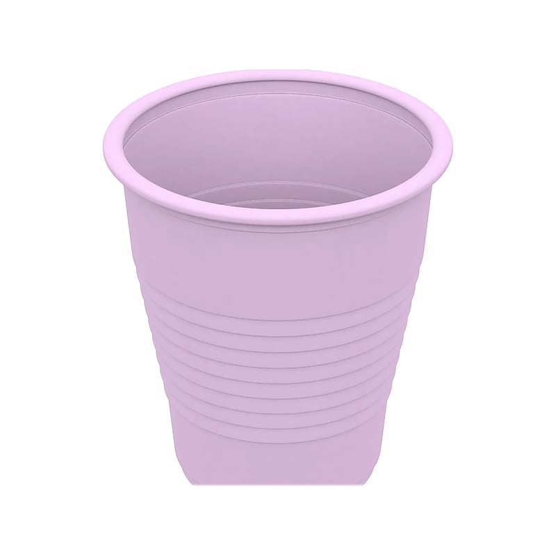 Dynarex 5 oz. Plastic Disposable Cup, Lavender, 50/Pack, 20 Packs/Carton (4240) image 1