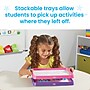 hand2mind Magnetic Dry-Erase Activity Trays, Pink/Purple (98908)~#|#~46043D38-1561-469C-9FE9564C3011E66A_sc7