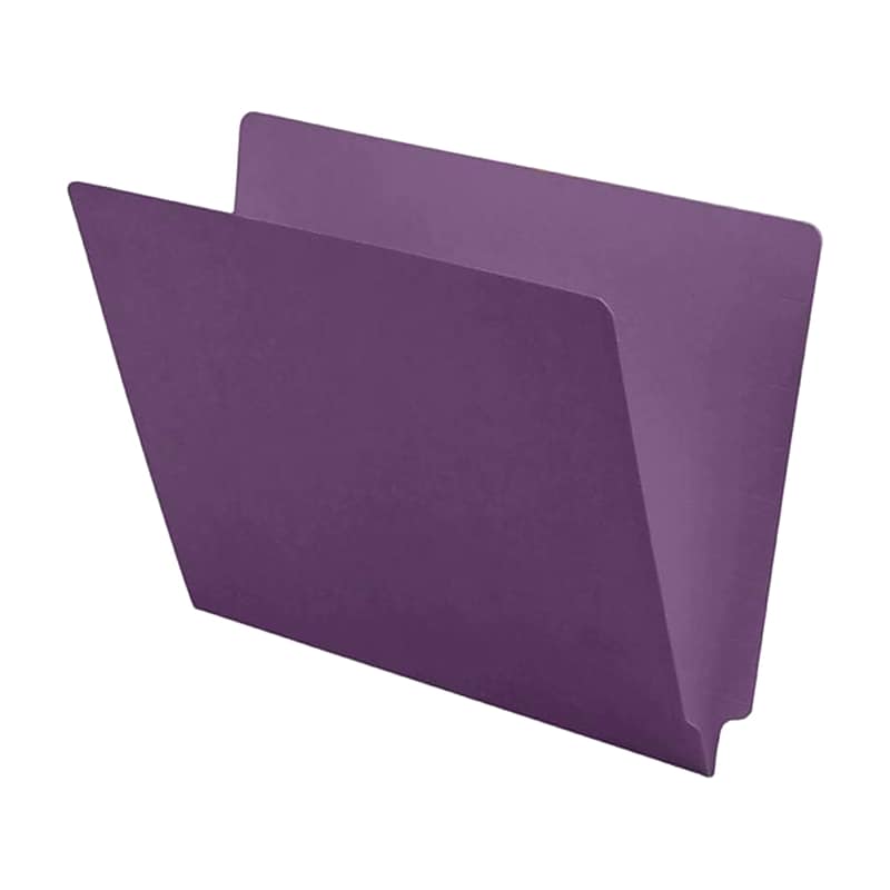 Medical Arts Press End Tab File Folder, Straight Cut, Letter-Size, Lavender, 100/Box (S-09241-LAV) image 1