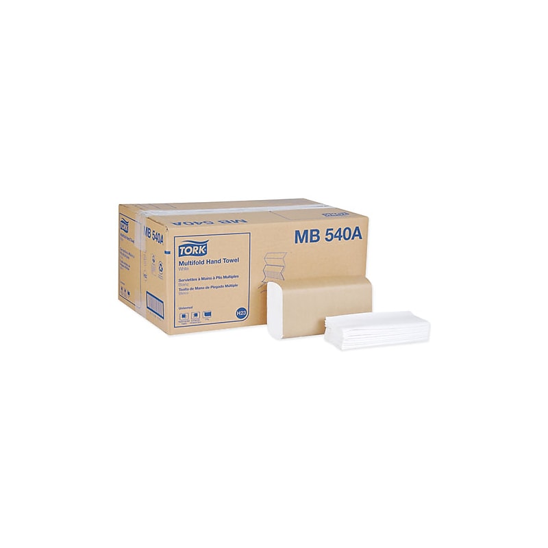 Tork Multifold Paper Towels, 1-ply, 250 Sheets/Pack, 16 Packs/Carton (TRKMB540A) image 1