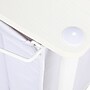 Household Essentials 3-Section Rolling Laundry Sorter with Lid, Polyester, White (HE1119)~#|#~460C0CF3-D427-4E9F-BB04252ED2B2798D_sc7