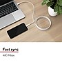 Staples TECH USB-C to USB-C Charging Cable, 9.8 ft., White (ST62336)~#|#~460DBEAA-4B30-49C3-94612455AC641915_sc7