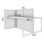 Bush Business Furniture Easy Office 2 Person Cubicle Desk, Natural Elm (EOD460NE-03K)~#|#~46131A9E-0969-45DB-A9A7078CDFEF26E3_sc7