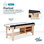 Aristo Wood H-Brace Physician Exam Table with Shelf, Cabinet, Paper Cutter, and Holder, 500lbs. Capacity, Black ~#|#~46179EE8-F264-46F3-9BB23DD0E1305FDB_sc7