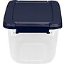 Home Logic 6.5 Qt. Latch Lid Storage Tote, Clear/White, 8/Pack (HLCOM7249010759)~#|#~4617C633-B059-4223-849B121143ABB446_sc7