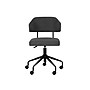 Linon Home Decor Products Tristan Armless Fabric Swivel Computer and Desk Chair, Black (178535BLACK01U)~#|#~46190C66-AC2C-4630-8DBD45FBA4E09591_sc7
